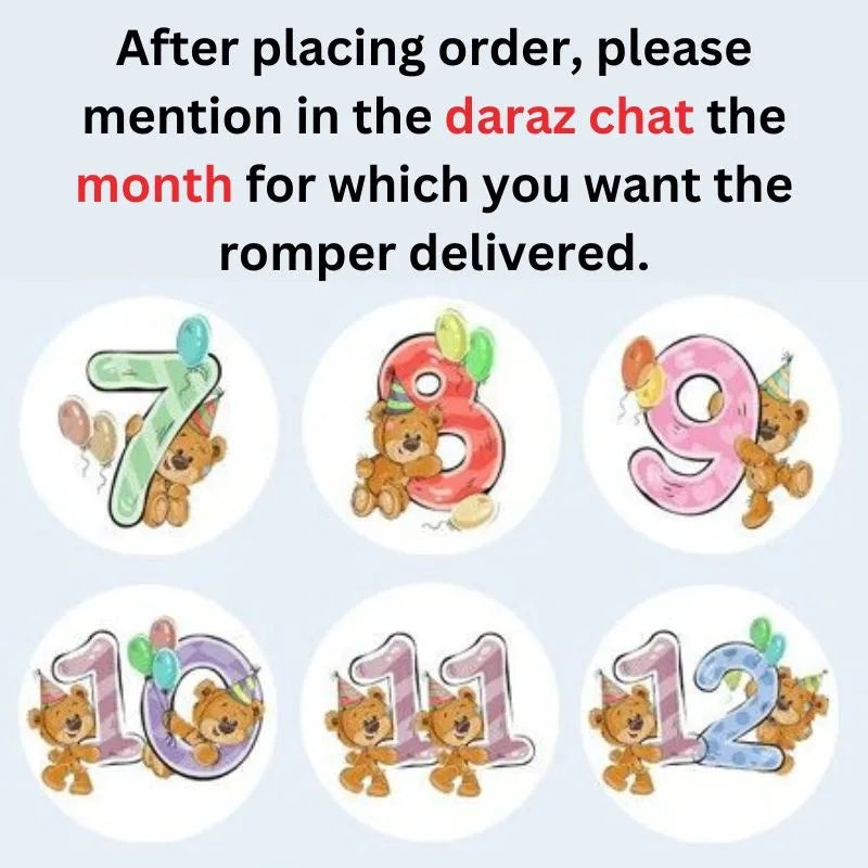 Monthly Baby Birthday Dress For Girls & Boys