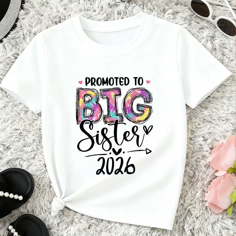 Promoted to Big Sister 2026 T-Shirt
