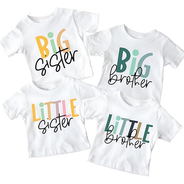 Vibrant Sibling Matching T-Shirt Romper – Pack of 2