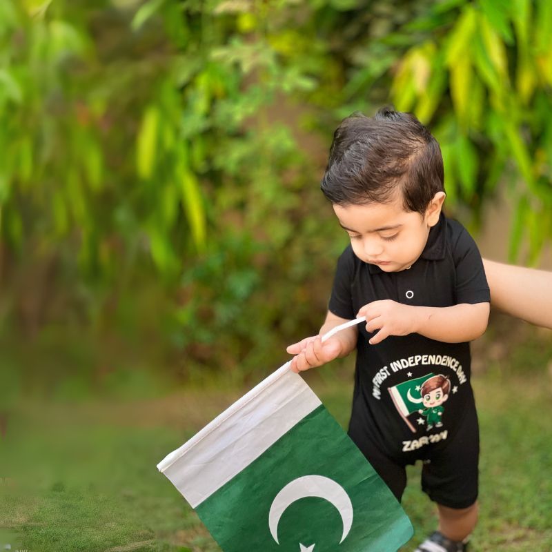 My First independence Day Polo Romper