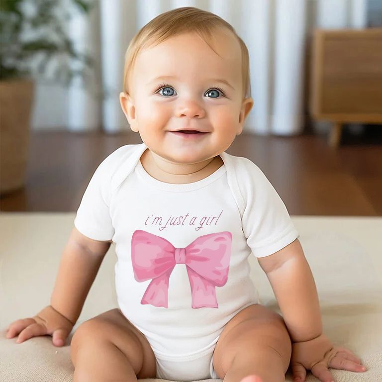 Baby Gender Annoucment Onesie for Boys & Girls