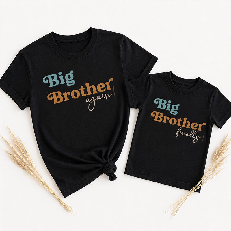 Big Brother Again & Big Brother Finally Matching T-Shirt Set