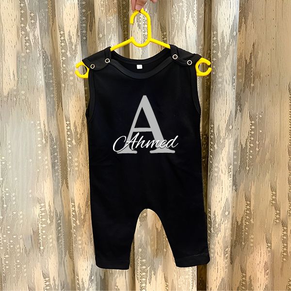 Custom Name Initial Baby Romper