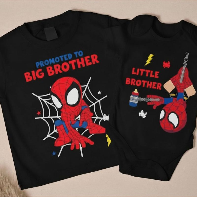 Spidersman Brothers Matching T-Shirt & Romper Deal