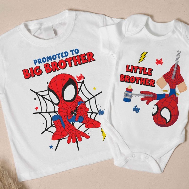 Spidersman Brothers Matching T-Shirt & Romper Deal