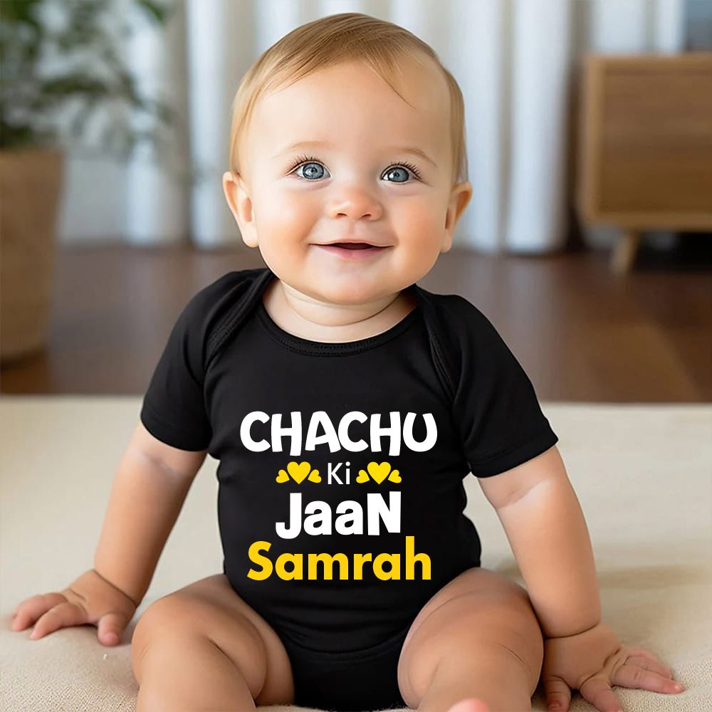 Custom Name Chachu ki Jaan For Boy & Girl Romper