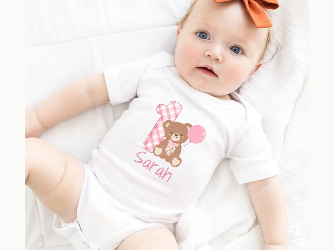 Custom Beary First Birthday Family Matching Shirts & Onesie