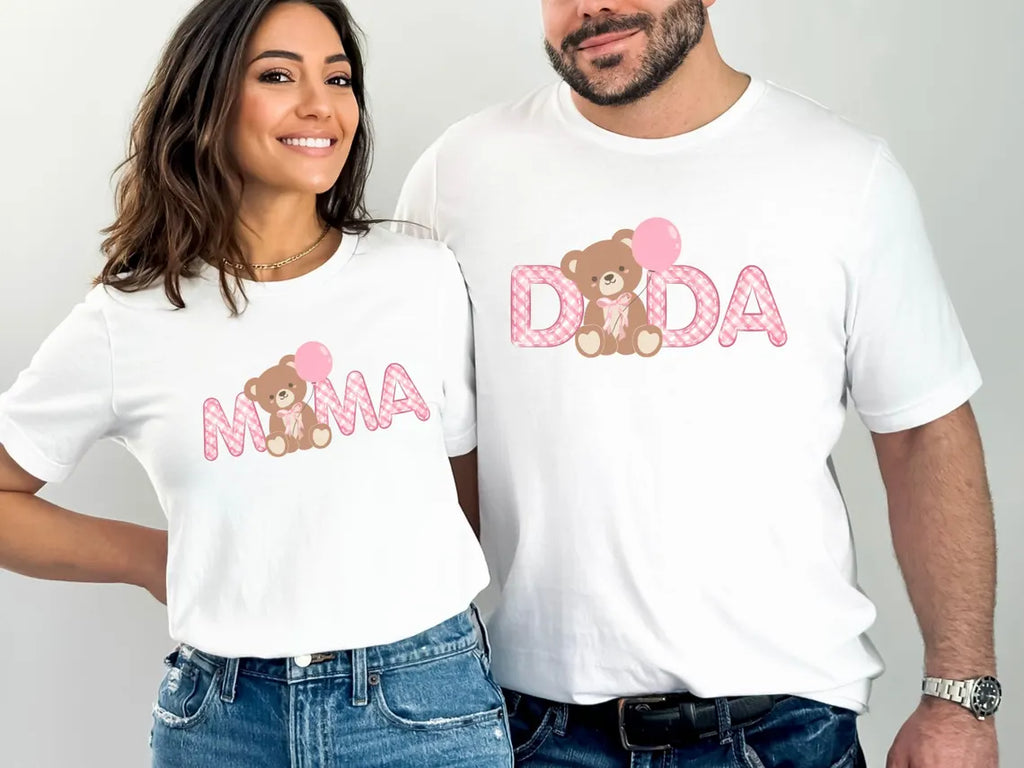 Custom Beary First Birthday Family Matching Shirts & Onesie