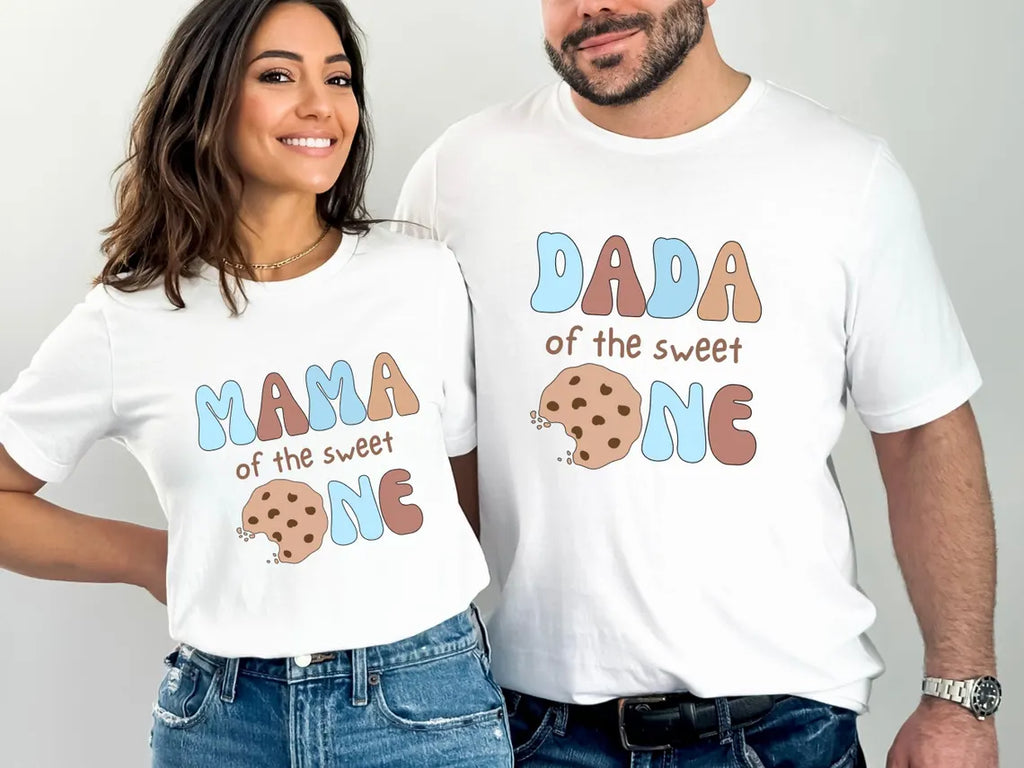 Custom Cookies and Milk Sweet One 1st Birthday Mama Dad Party Shirts & Romper