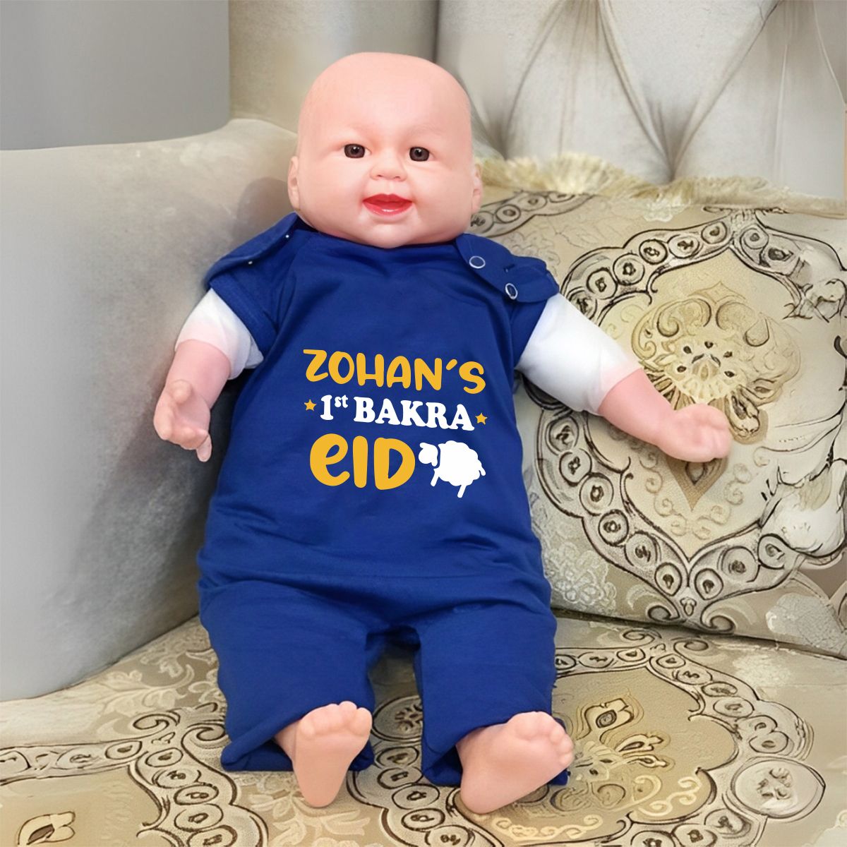 Custom Name 1st Bakra Eid Baby Romper