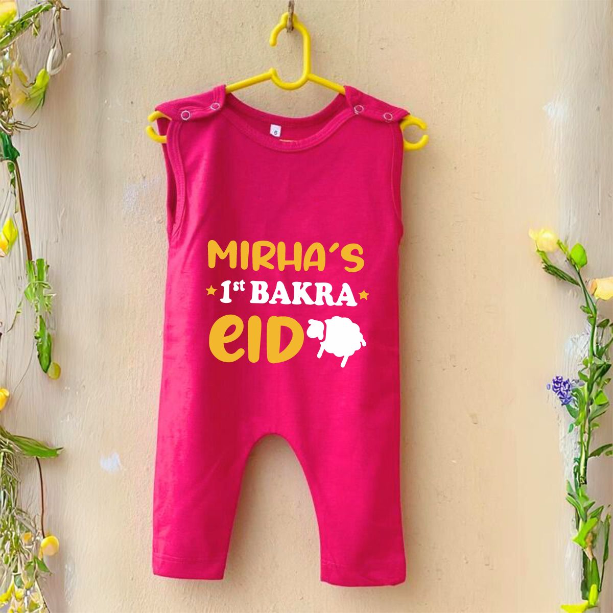 Custom Name 1st Bakra Eid Baby Romper