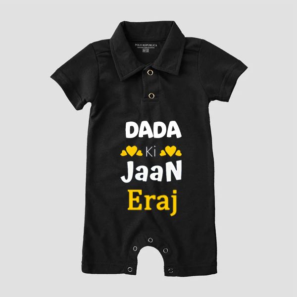 Custom Name Dada ki Jaan Polo Romper For Boy & Girl