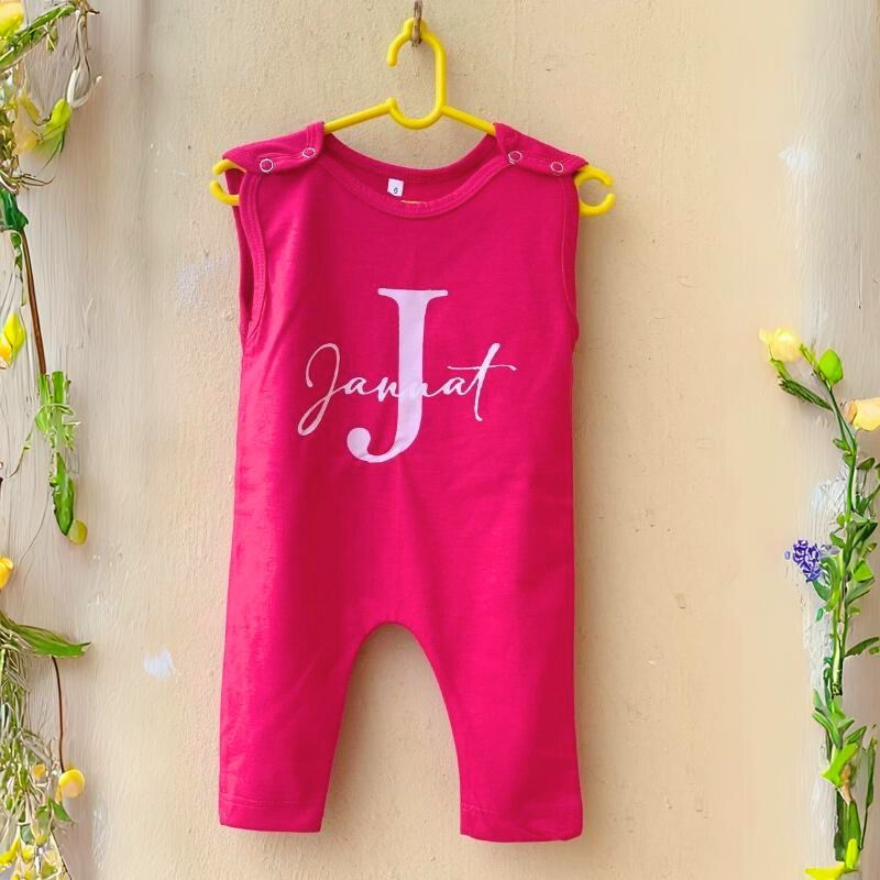 Custom Name Initial Baby Romper