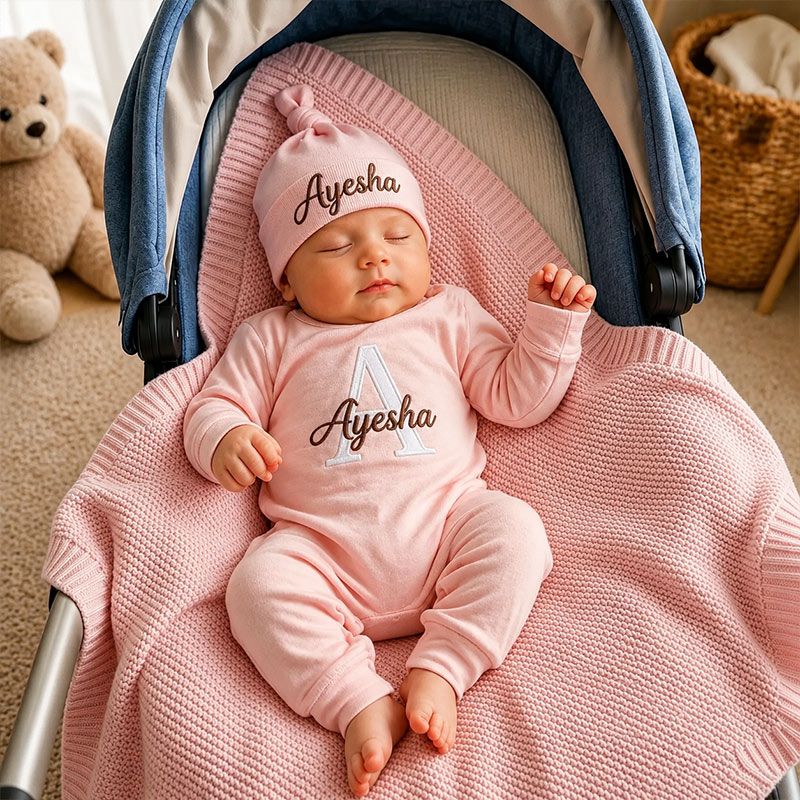 Custom Name Initial Full Body Romper