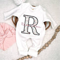 Personalized Baby Romper and Hat Printed Set