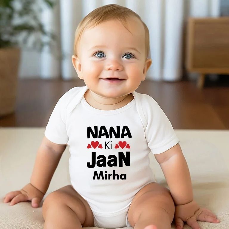 Custom Name Nana ki Jaan For Boy & Girl Romper