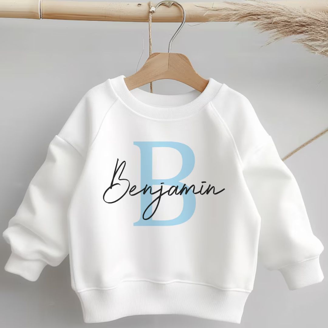 Custom Name Initial Sweatshirt