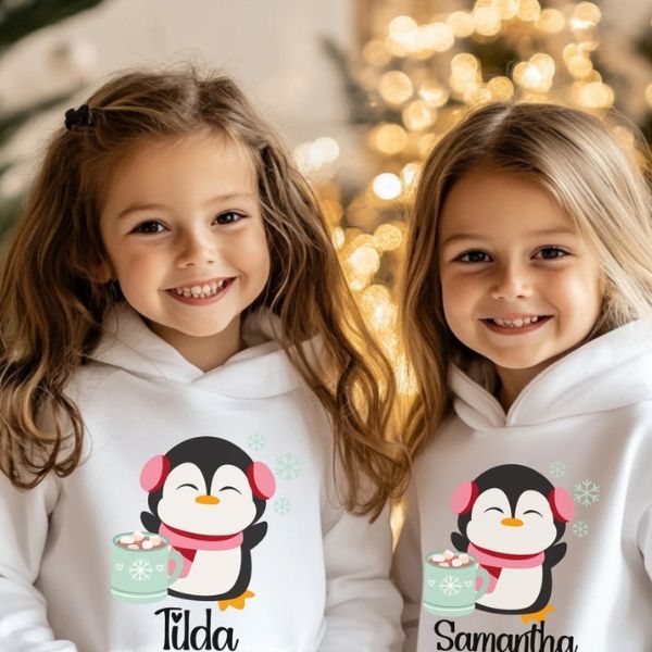 Custom Cute Penguin For Baby Boy & Girl Hoodie