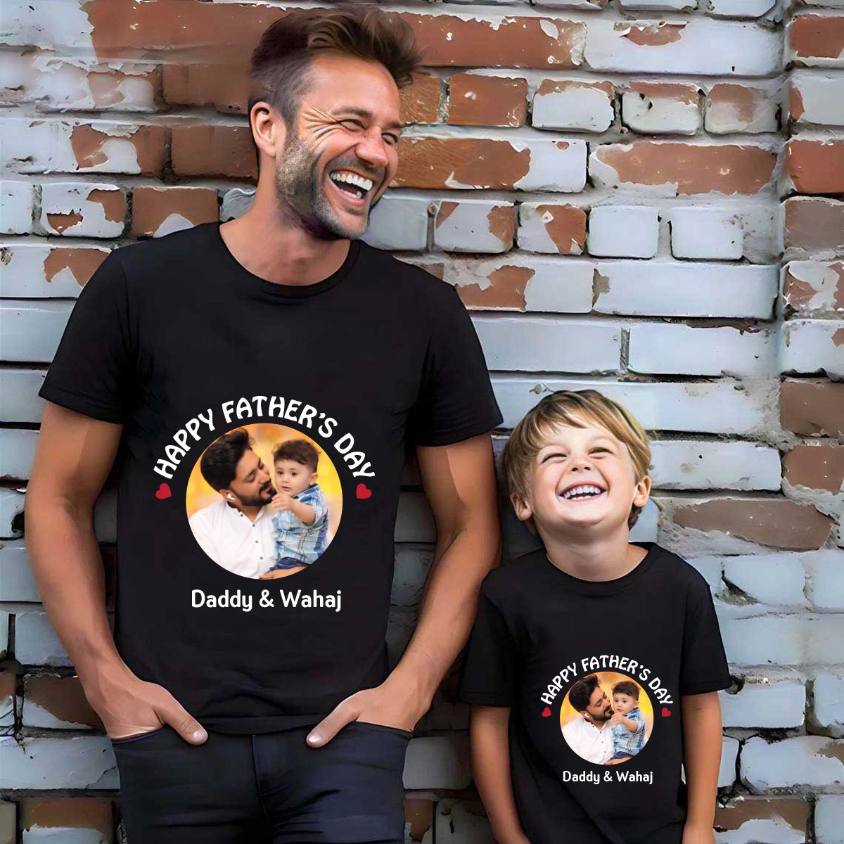 Father & Toddler Matching Photo T-Shirt Deal