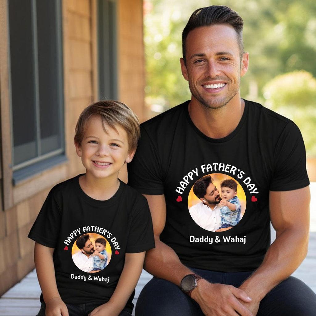 Father & Toddler Matching Photo T-Shirt Deal