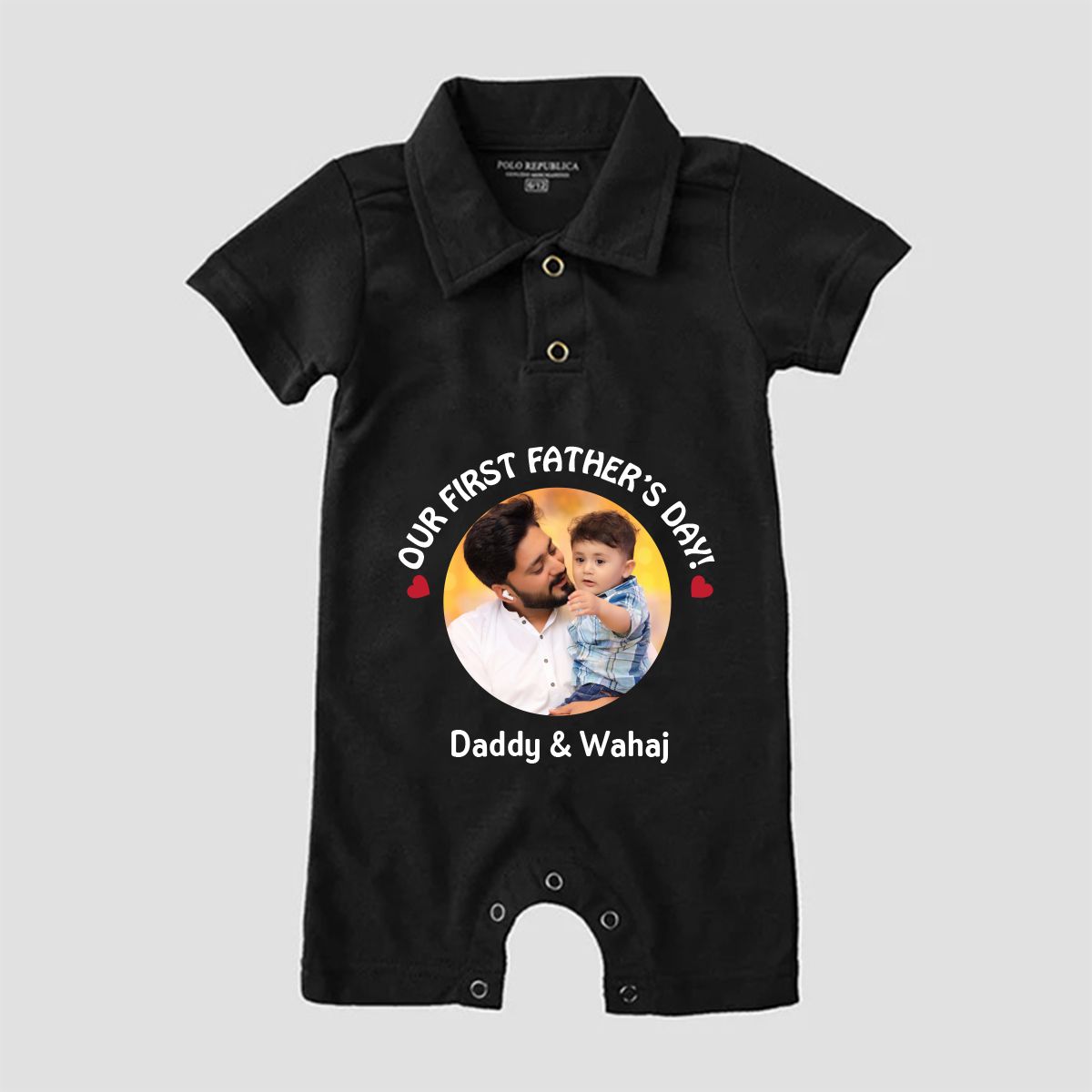 First Father’s Day Polo Romper