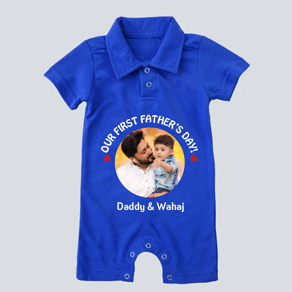 First Father’s Day Polo Romper