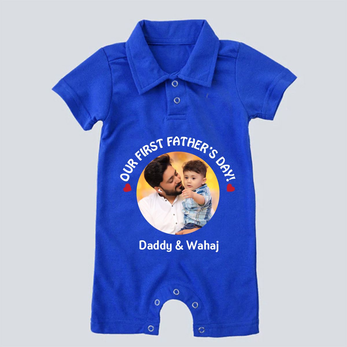 First Father’s Day Polo Romper