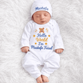 Hello World New Born Full Body Romper