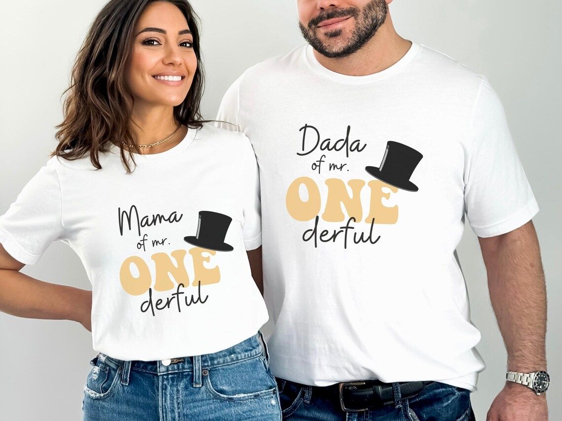 Mr Onederful First Birthday Family Matching Shirts & Romper
