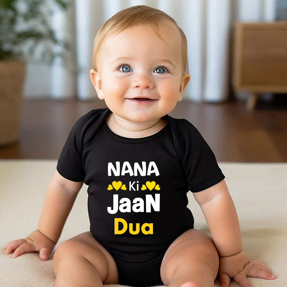 Custom Name Nana ki Jaan For Boy & Girl Romper