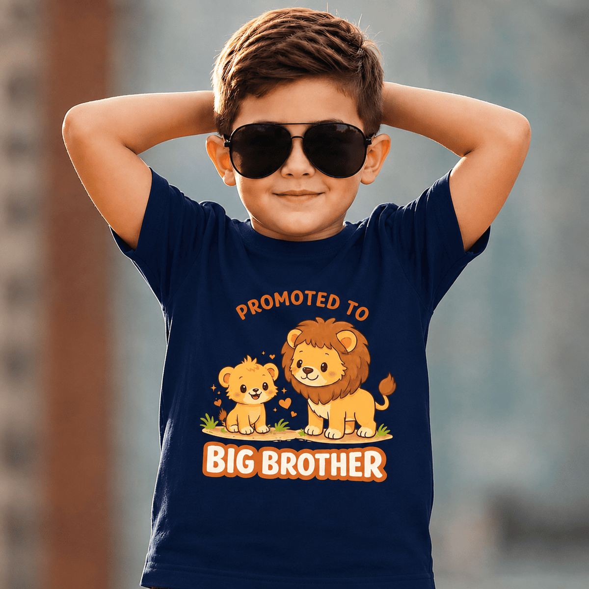 Promoted Big Brother Lion Theme T-Shirt