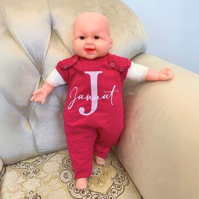 Custom Name Initial Baby Romper