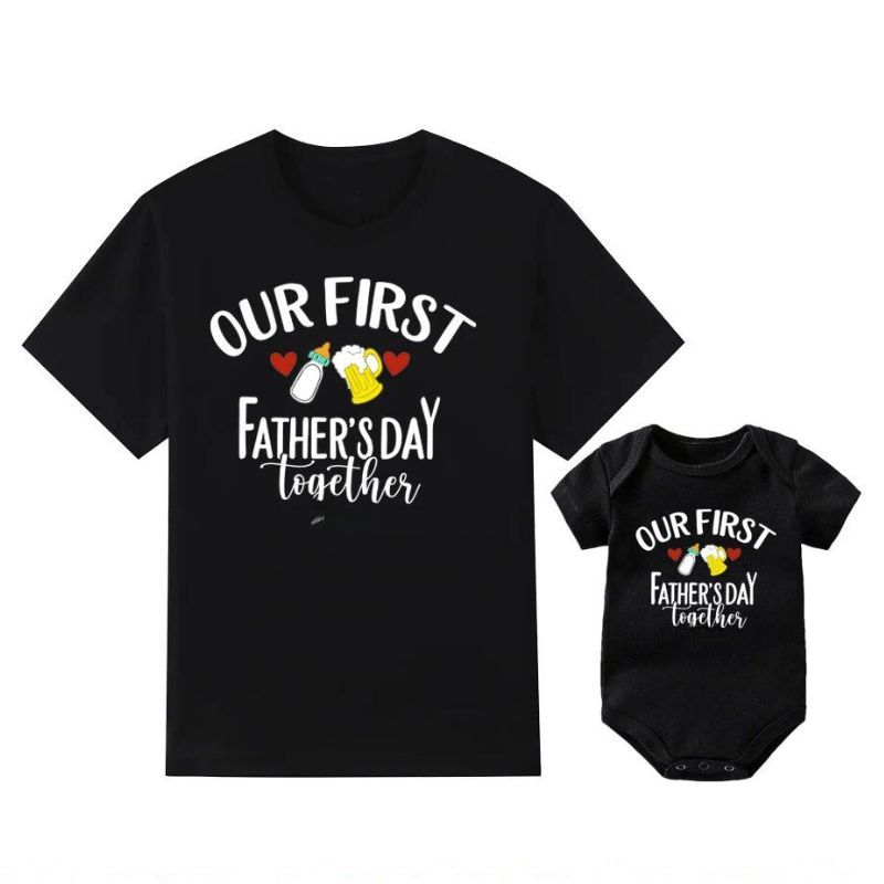 Fathers Day Matching T-Shirt & Romper Onesie