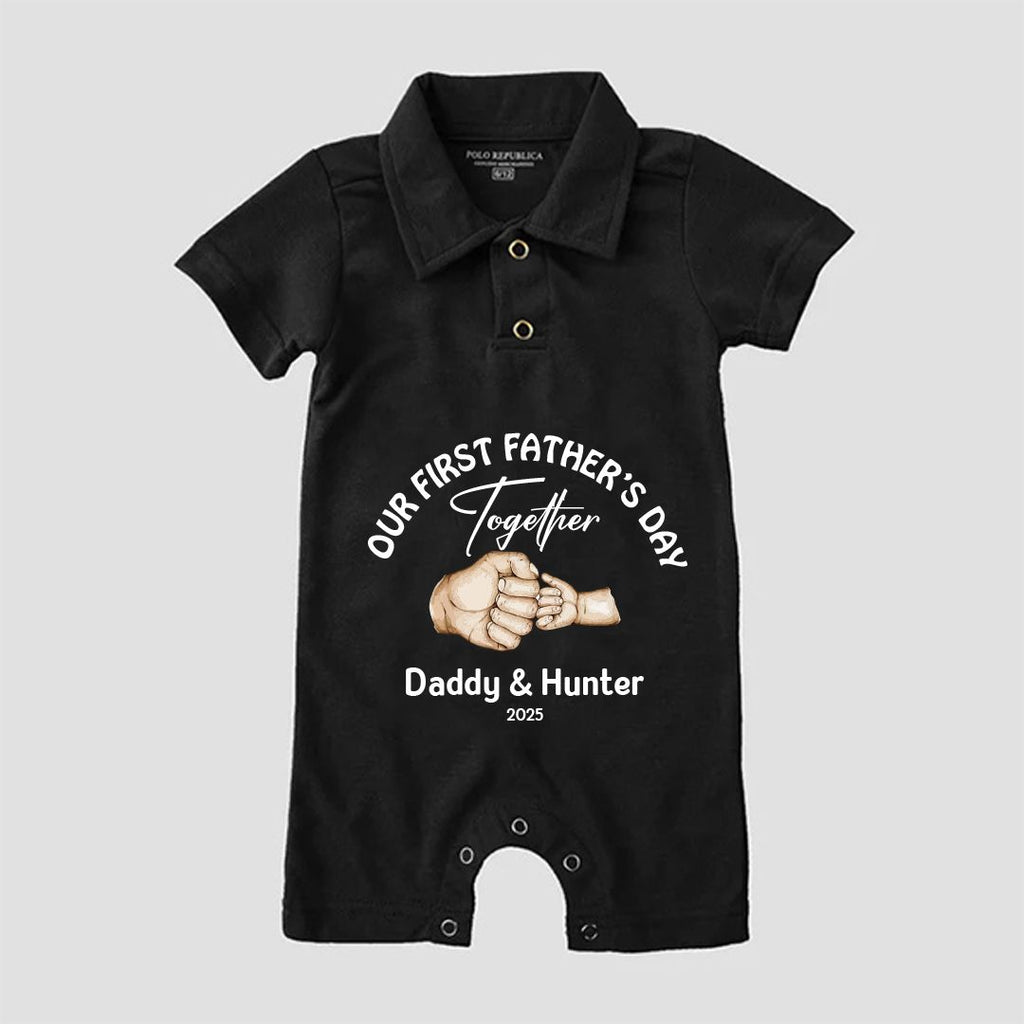 Daddy+Me Fathers Day Polo Romper