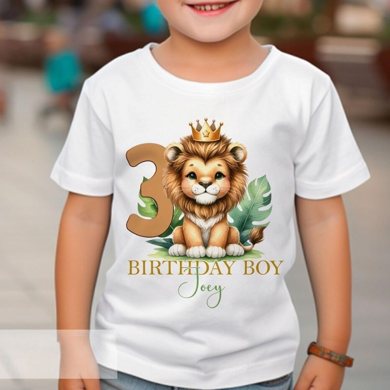 Personalised Lion Birthday Outfit
