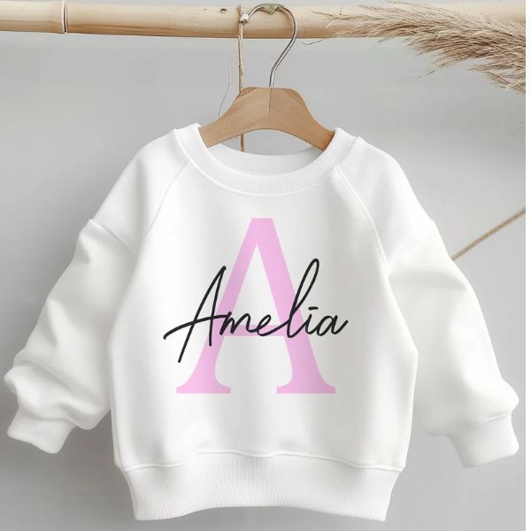 Custom Name Initial Sweatshirt