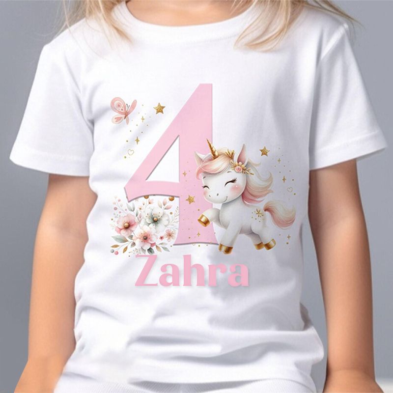 Personalised Unicorn Birthday Number Outfit
