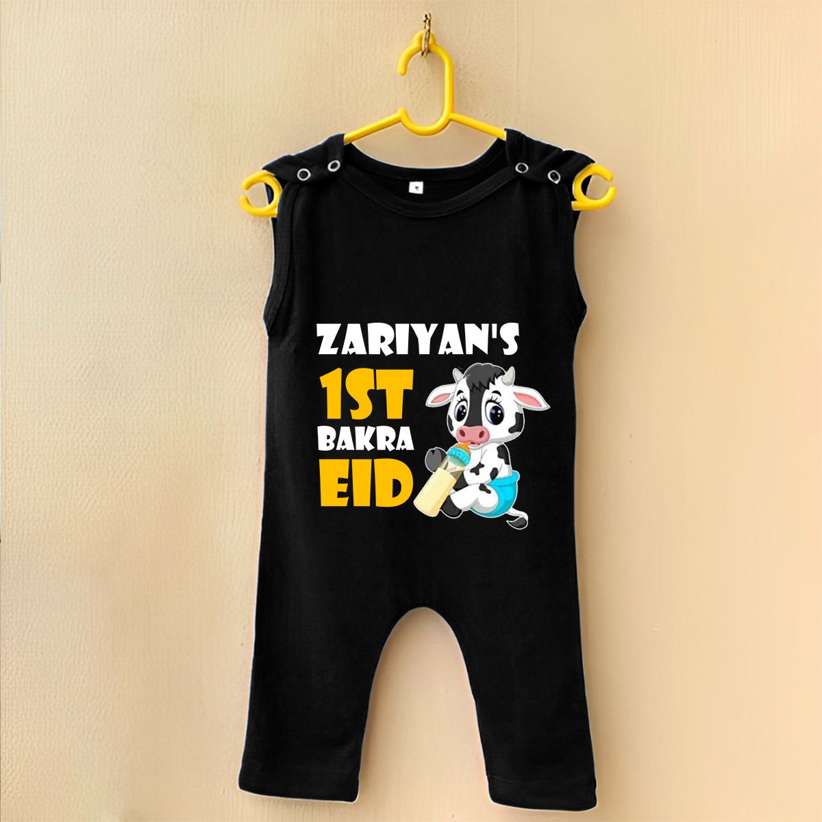 Personalized 1st Bakra Eid Baby Jumpsuit Romper with Name