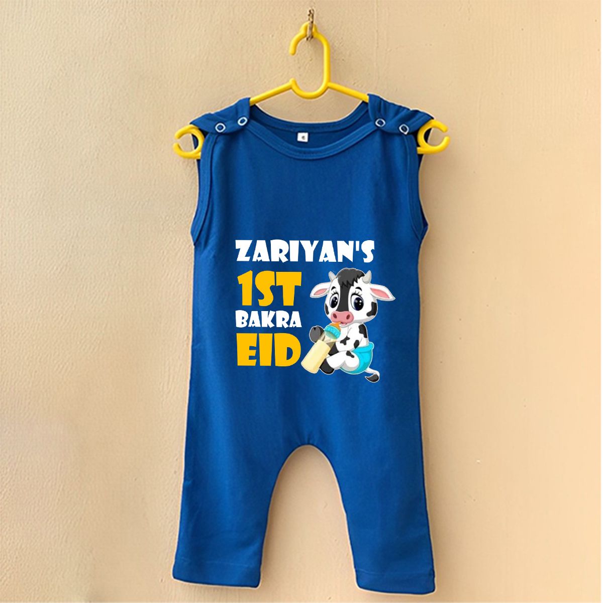 Personalized 1st Bakra Eid Baby Jumpsuit Romper with Name