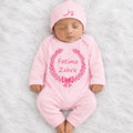 Personalized Baby Girl Name Announcement Romper