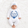 Personalized Baby Boy Name Announcement Romper