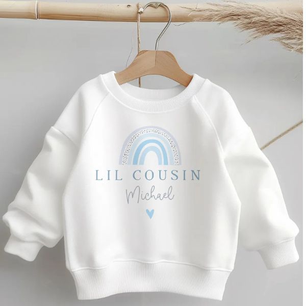 Personalized Big Cousin & Lil Cousin Kids Sweatshirt