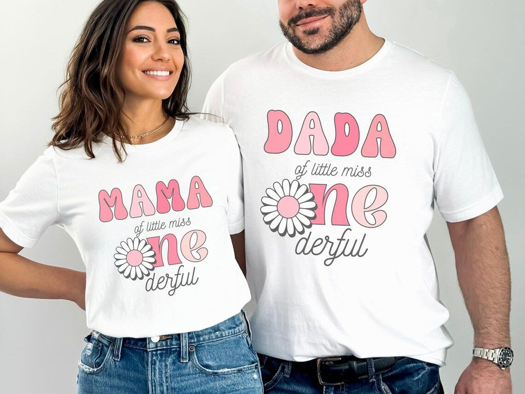 Personalized One derful First Birthday Family Matching Shirts & Romper