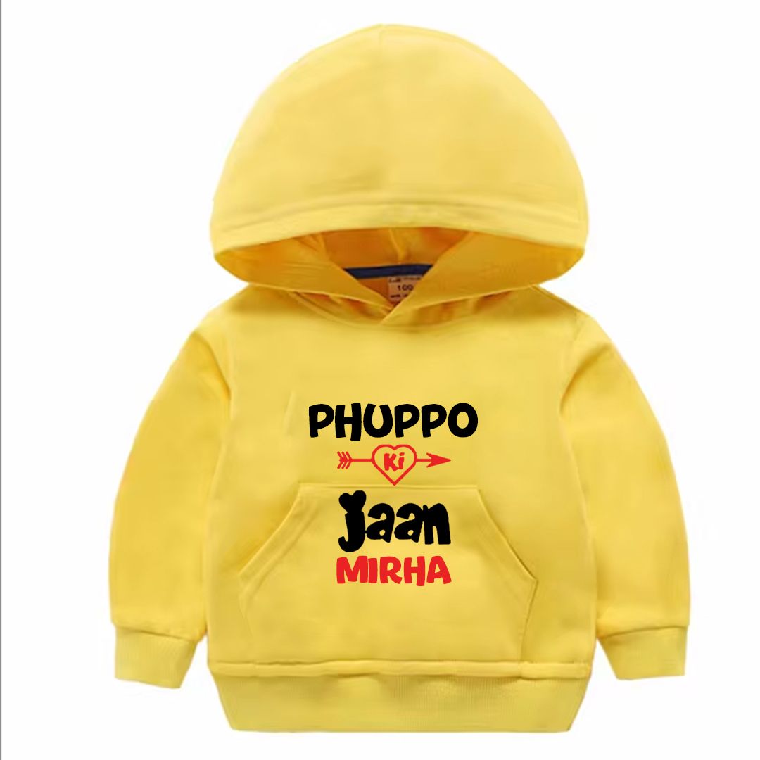 Custom Name Phuppo ki Jan Pullover Hoodie