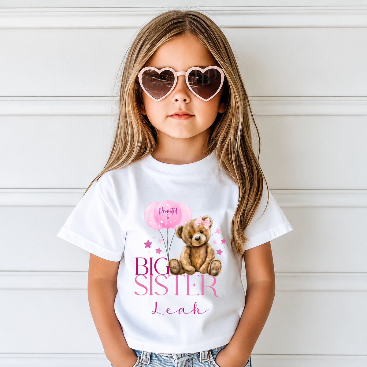 Promoted to Big Sister Teddy Bear T-Shirt