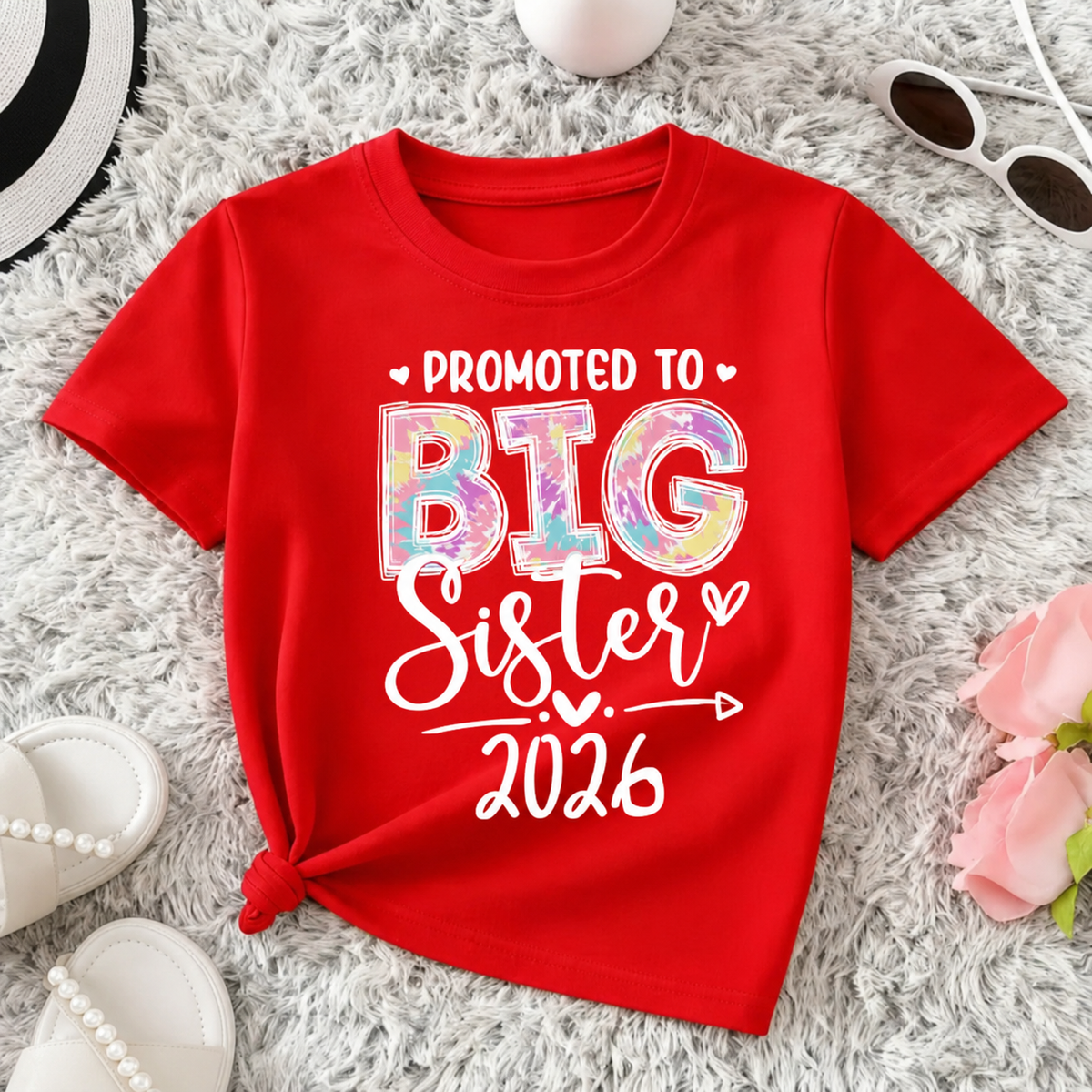 Promoted to Big Sister 2026 T-Shirt