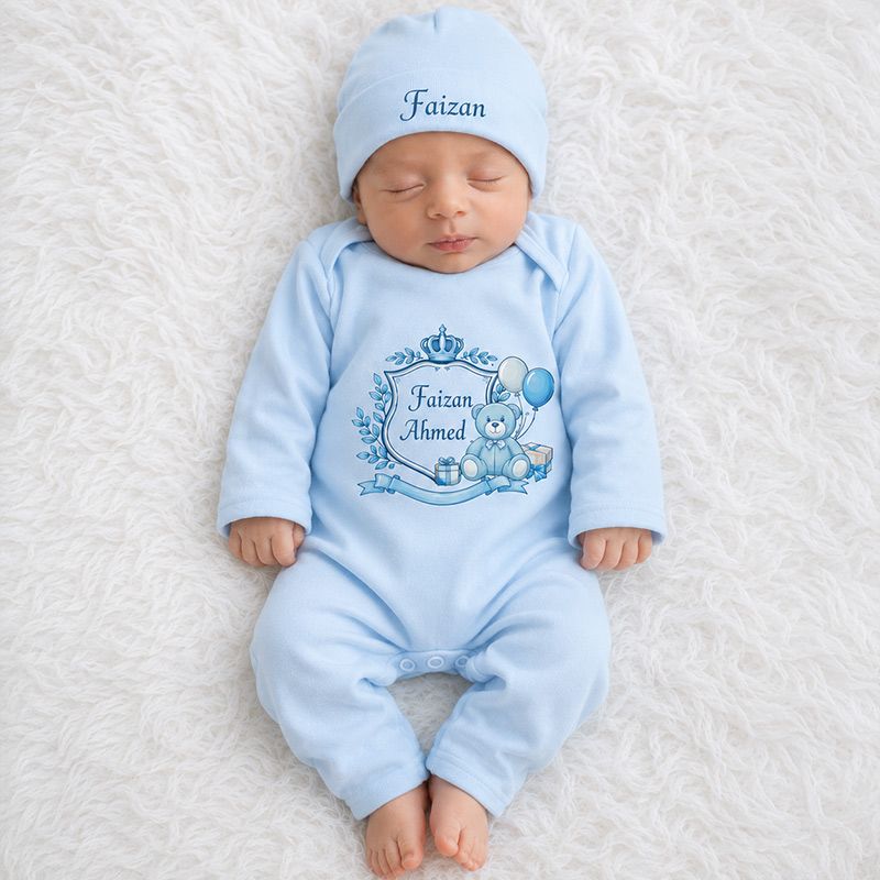 Royal Balloon Welcome First Day Full Body Romper