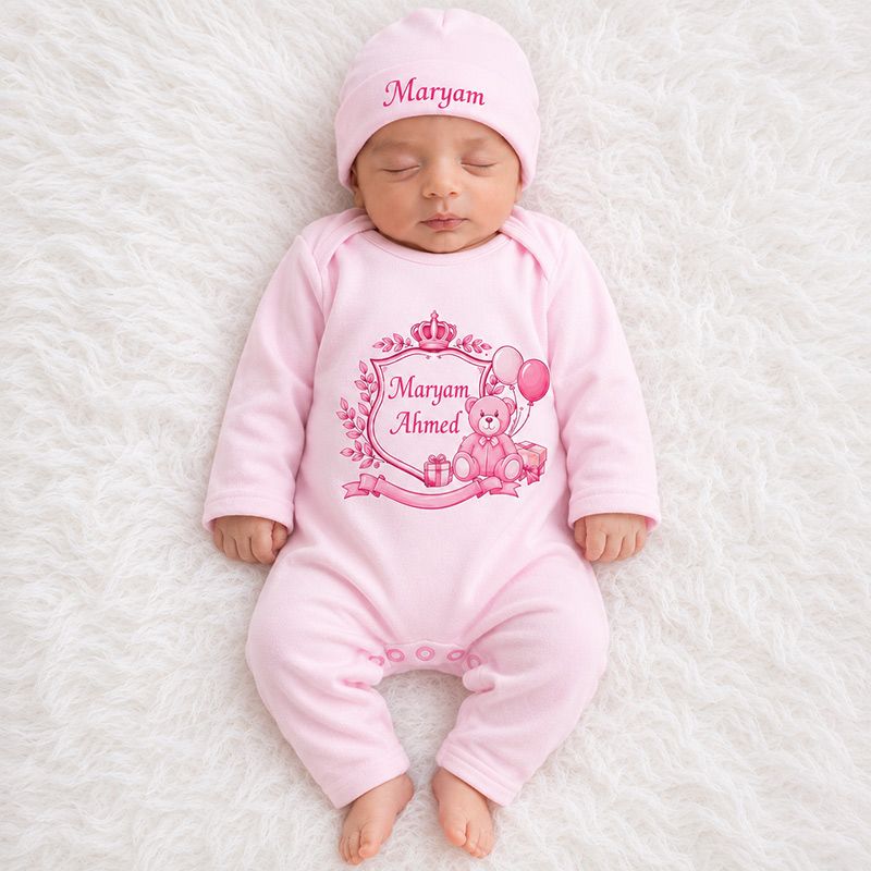 Royal Balloon Welcome First Day Full Body Romper