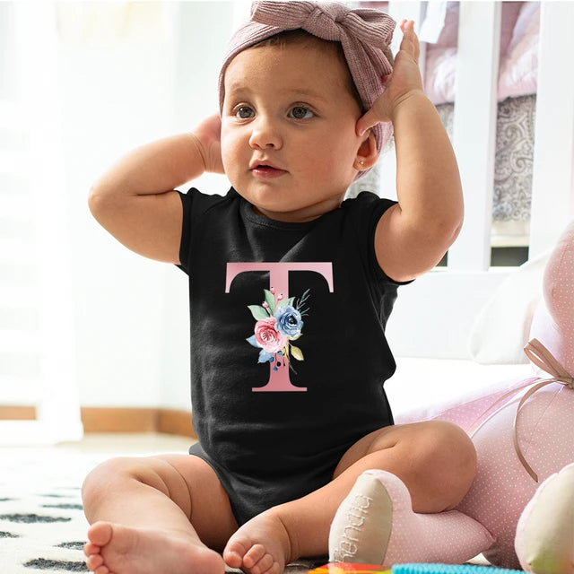 Baby First Alphabet Romper with Cap