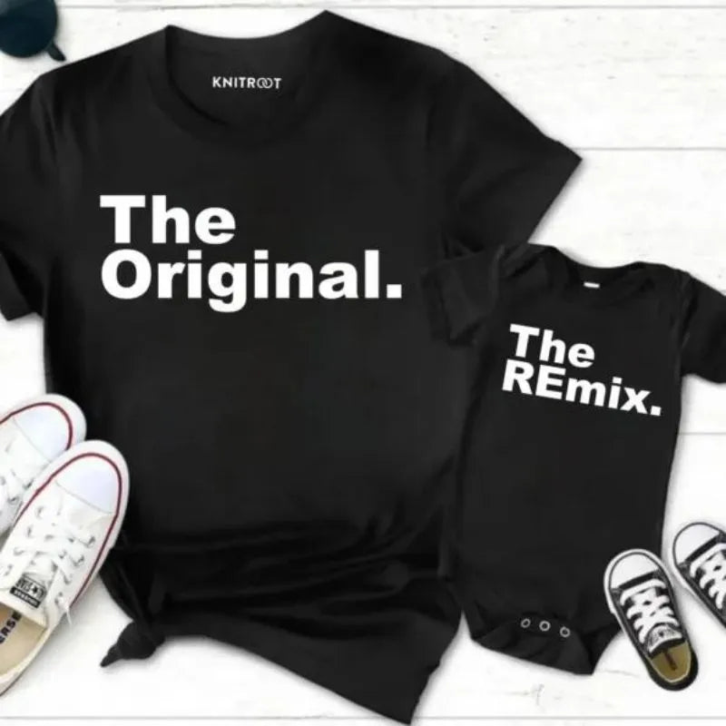 The Original & Remix  – Father Son Matching Shirt & Romper